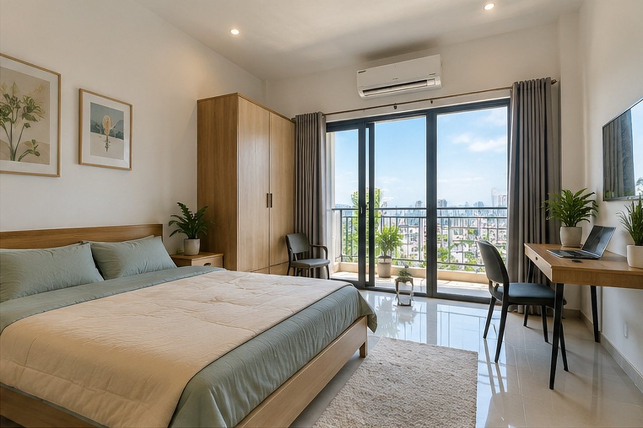 Phòng full nội thất, gần trung tâm